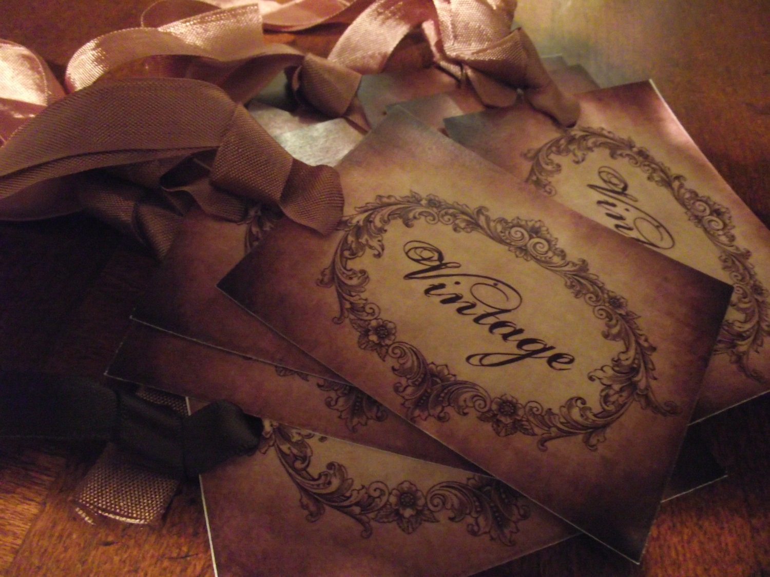 0063-      Distress    Vintage    Gift    Tags