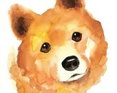 Custom of your pet (LARGE SIZE) by DIMDI Original watercolor painting 11x14inch