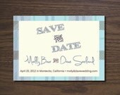 Pulp Wedding - Save the Date (Tartan)