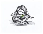 Sunshine in my Hand 8x10 Cadouxdle Sketch Print
