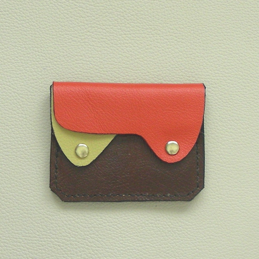 Small Leather  Wallet / Coin Purse / Card Case