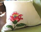 Vintage Style Pillow Case, Vera Neumann Camillia Print