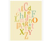 ABCs 11x14 inch poster print by Finny and Zook
