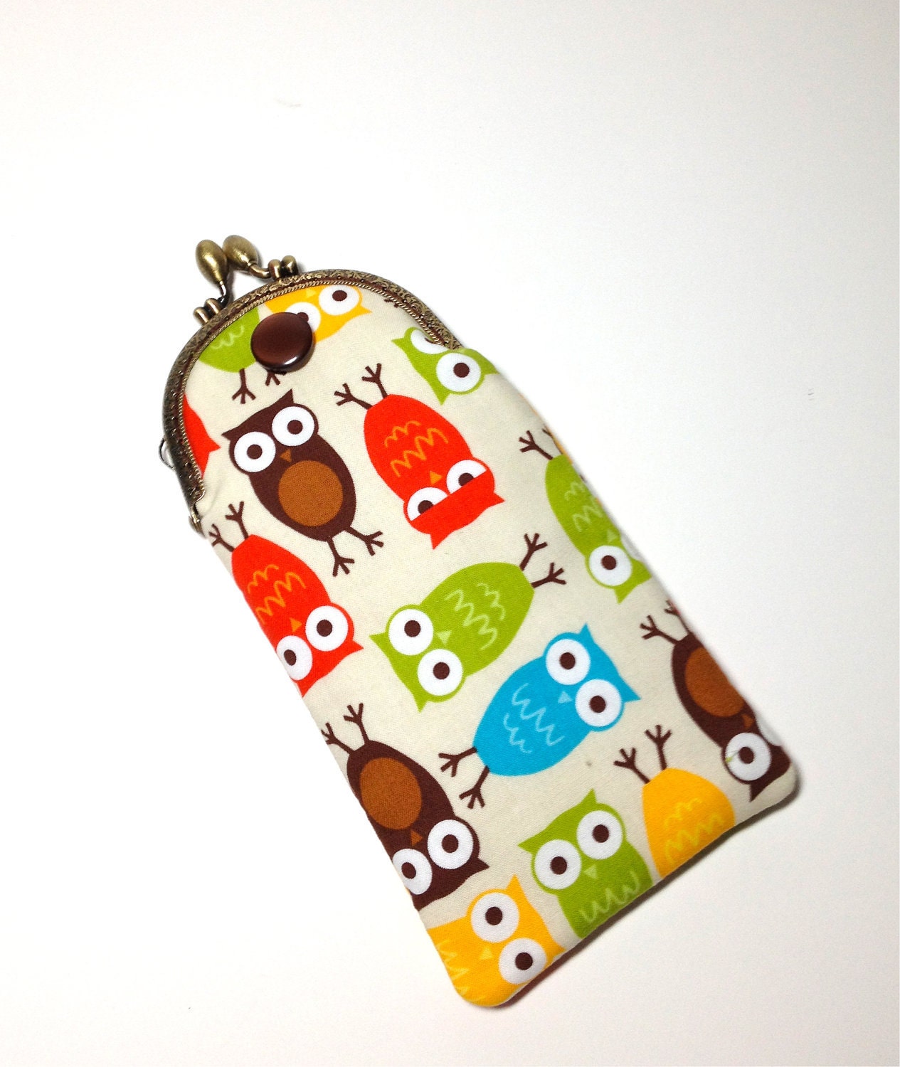 Eyeglass Case in Owl Fabric