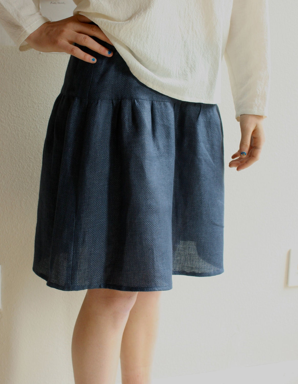 SALE 40% OFF skirt - steel (xs)