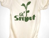 Reserved for putuprincess - Organic Lil' Sprout Onesie