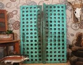 Indian Antique Teal Window Shutters