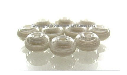 Glass Beads Lampwork sra Gray Filigrana SPACER SHOP