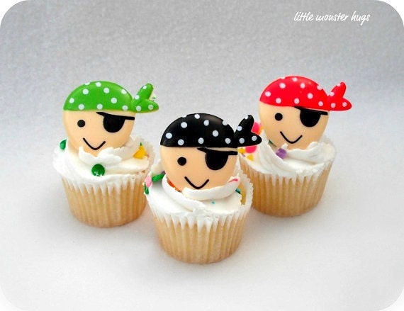 Pirate Cupcake Ring Cupcake Toppers (12)