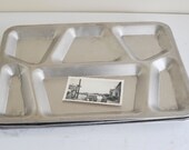 1940s Military Stainless Steal Serving Trays