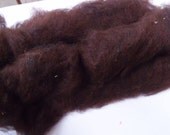 Red Brown Super Fine Local Alpaca Hand Carded Rolags-1 oz