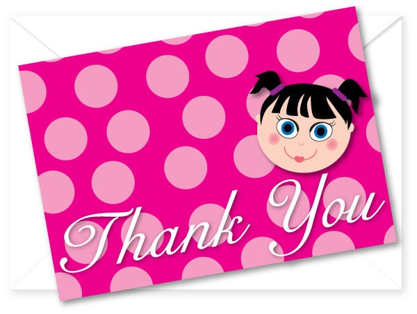 Sleepover Birthday Party Thank You Card