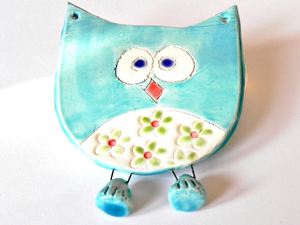 Ceramic Owl with flower Skirt