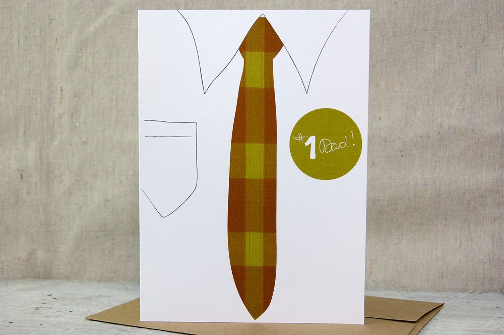 Happy Father's Day / Father's Day Card / No. 1 Dad Shirt Card