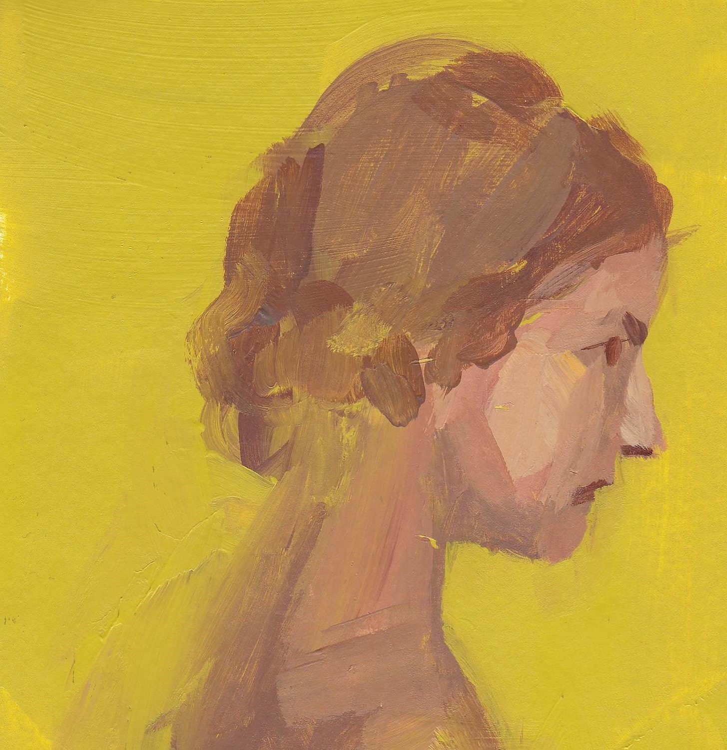 Sweet One . yellow portrait . art print