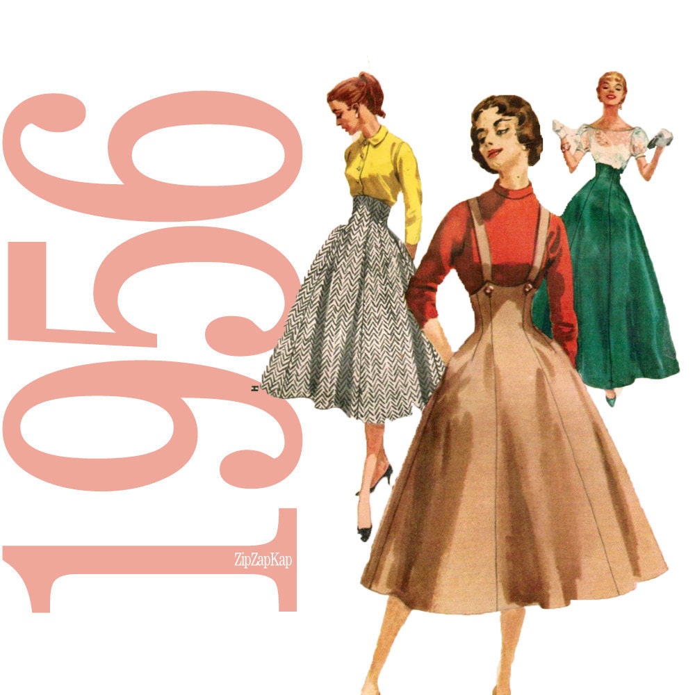 50s Suspender Skirt Vintage Pattern - 25 Waist - Simplicity 1730