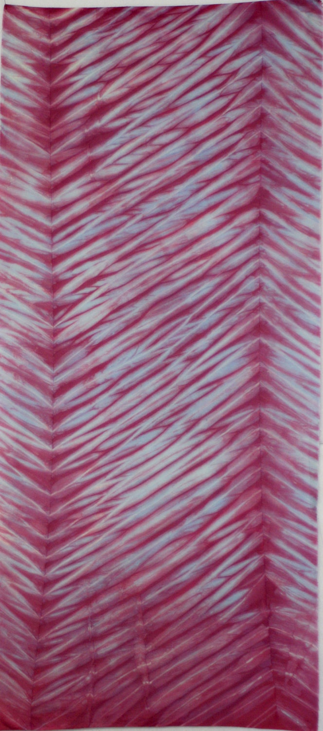 Hand Dyed Shibori Fabric - Yuzawa - One Half Yard