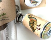 Dove Peace Necklace - Recycled Cork Jewelry in Test Tube - Dove Whisperer by Uncorked
