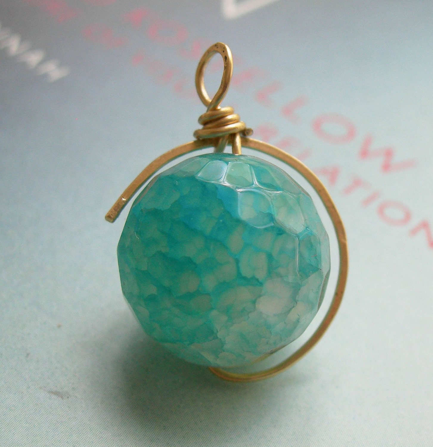 Blue Chalcedony Pendant