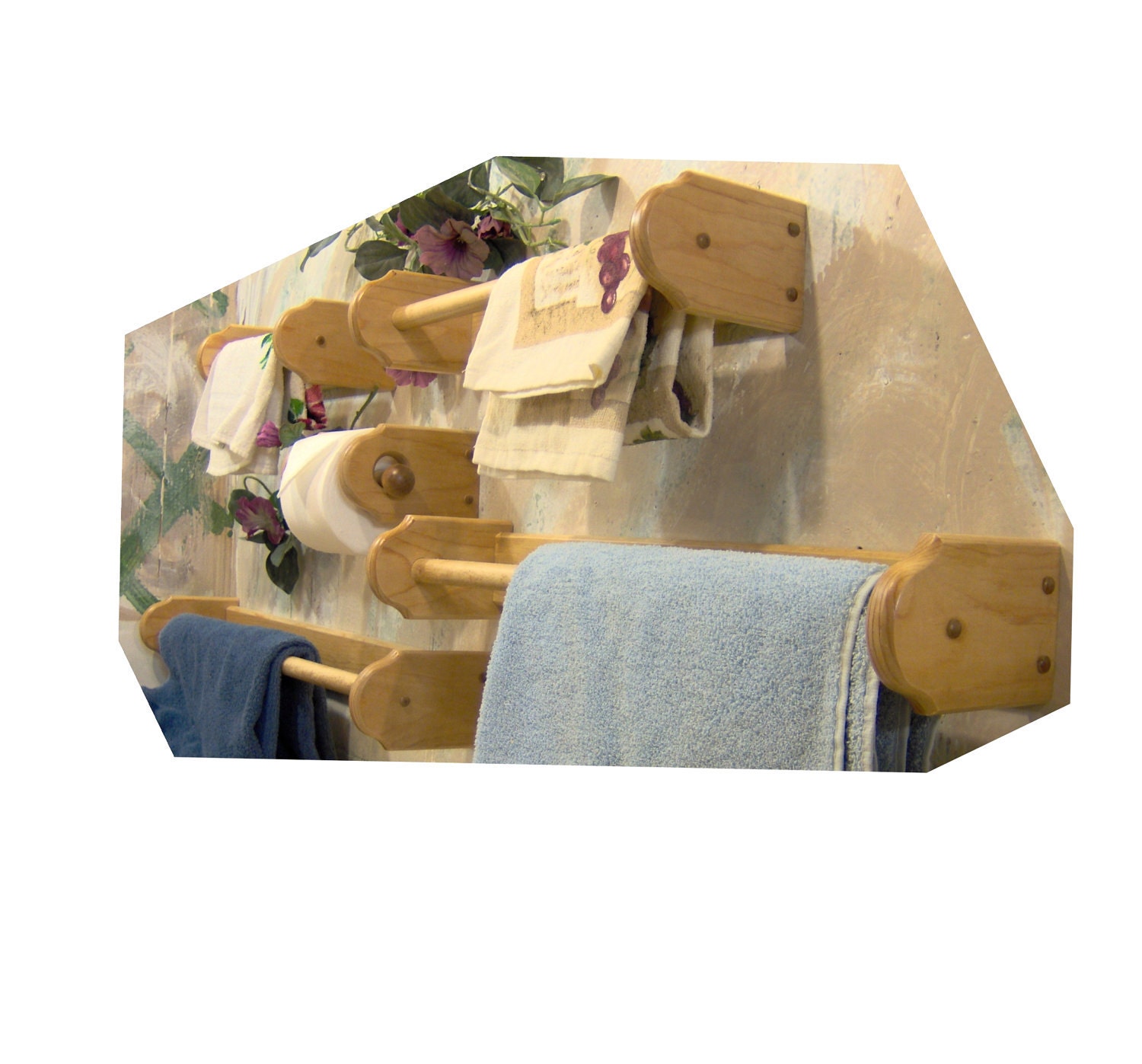 Golden ok stained bathroom set towel toilet paper tissue hand towel robe rack hook