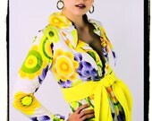 vintage 60s mod palazzo jumpsuit / petite xsmall to small