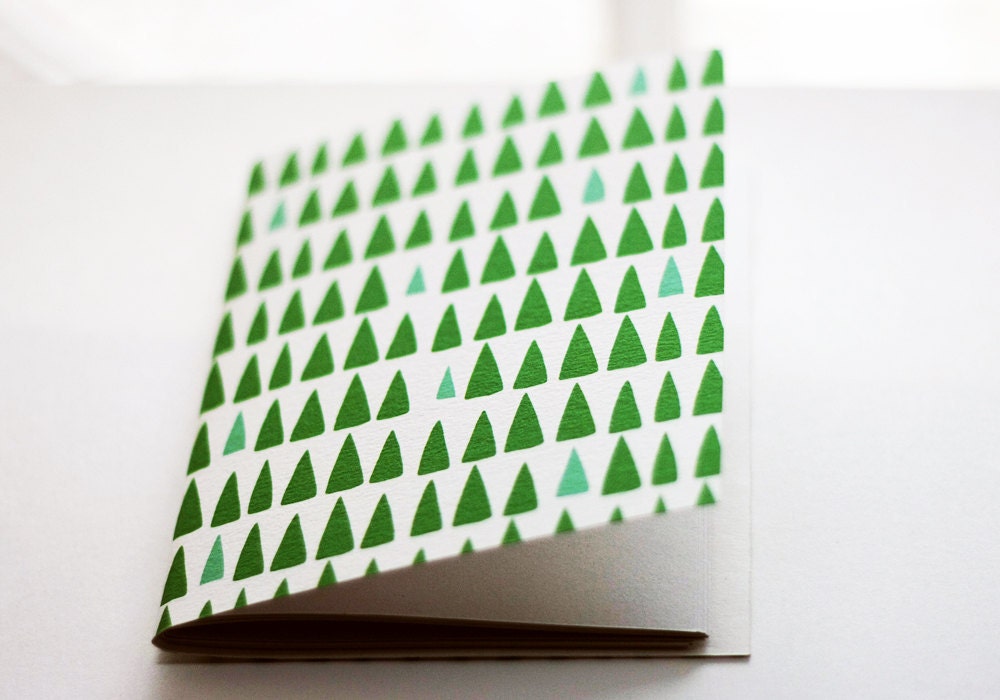 handmade triangles pattern notebook
