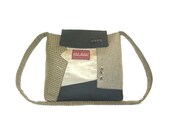 Upcycled messenger bag from repurposed suit coats - unisex - Mr. Mooney No. 512