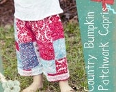 Country Bumpkin Patchwork and Lace Capris Sizes Newborn through 6X - halfpintboling