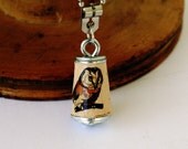 Upcycled Owl Necklace - Cork Jewelry in Test Tube by Uncorked - Mini Woodland