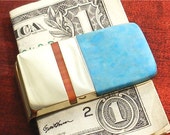 Turquoise Money Clip MC14