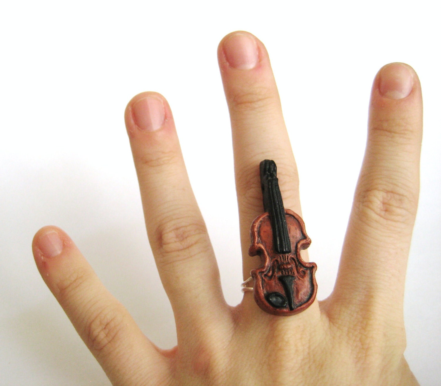 Violin Fiddle Music Ring Musician Jewelry Gift Neoclassical