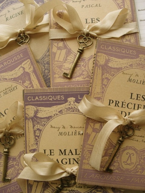 1900s Gorgeous Small Antique Paris French Book - reginasstudio
