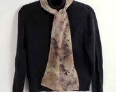 Hand dyed silk scarf: Dappled Shadows