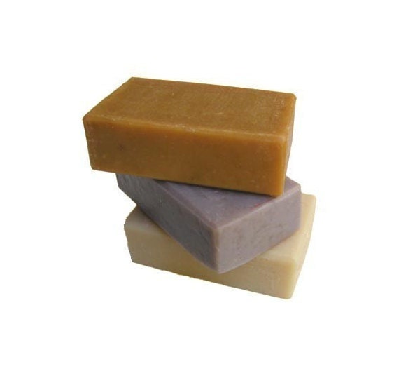 5 Big Soap Bars - cold process soap - Vegan soap except one  - customize scent choice - Handmade by ME