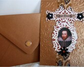 Shakespeare BIRTHDAY Greeting Card Goth vampire Medieval