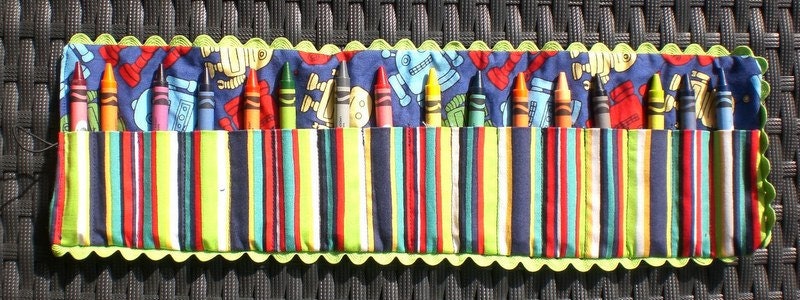 Crayon Roll Up including Crayola crayons