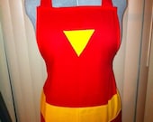 Avengers Iron Man apron - unisex style - Comes with Iron Man chest light that attaches to apron - luv2right
