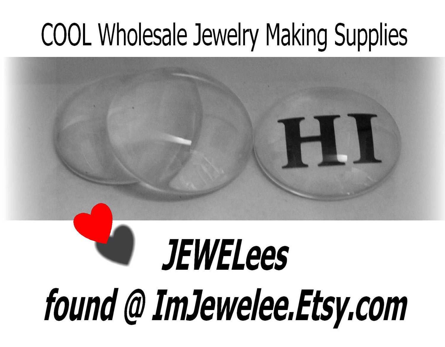 10 NEW GLASS Cabachon Make Necklace 2 Inch ROUND