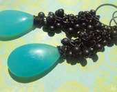ON SALE Chalcedony Earrings by Amanda Lynne LUXE