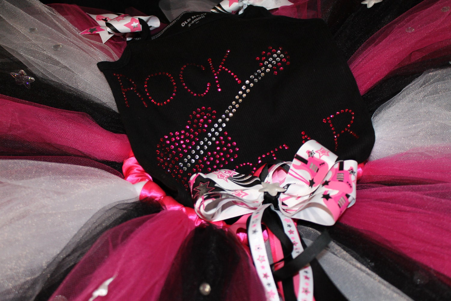 Guitar Rockstar Bling Tutu Set--Unique and special for your little princess