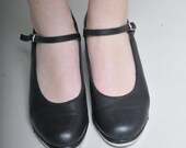 Bloch Black Leather Tap / Dancing Shoes -- Size 9