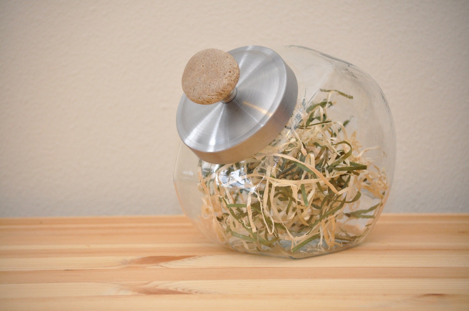 Candy Jar with Beach Rock Lid