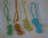 BUY 3 Get 1 Free - Young Fun Crochet Flower Necklette
