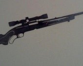 Winchester 88 Metal Wall Art 3' long