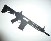 AR-10 Steel Wall Art Rifle Silhouette
