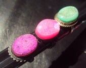 ON SALE Neon Druzy Ring by Amanda Lynne LUXE