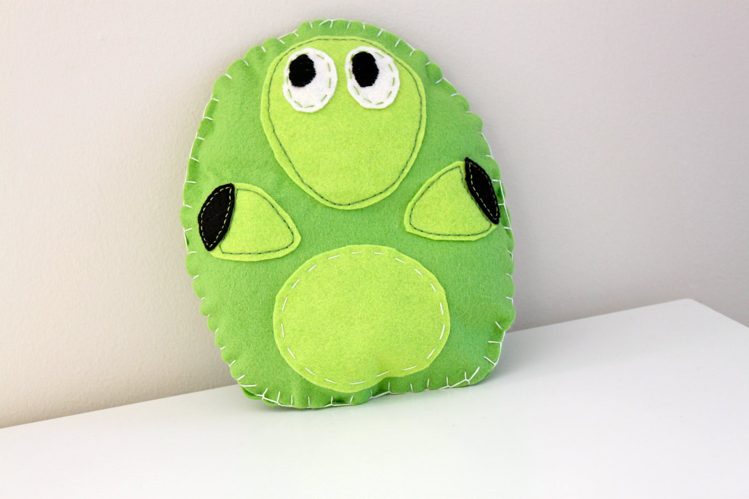 Gilbert the Turtle- Made from wool felt- Ready to ship