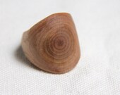 cherry wrap around - size 7 -  natural wood ring
