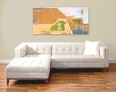 HEARTLAND original abstract modern painting - gallery fine art - contemporary interior design - ooak home wall decor - geometric