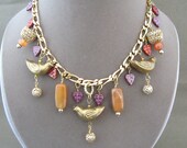 Bird Nature Woodsy Dangling Charms Necklace
